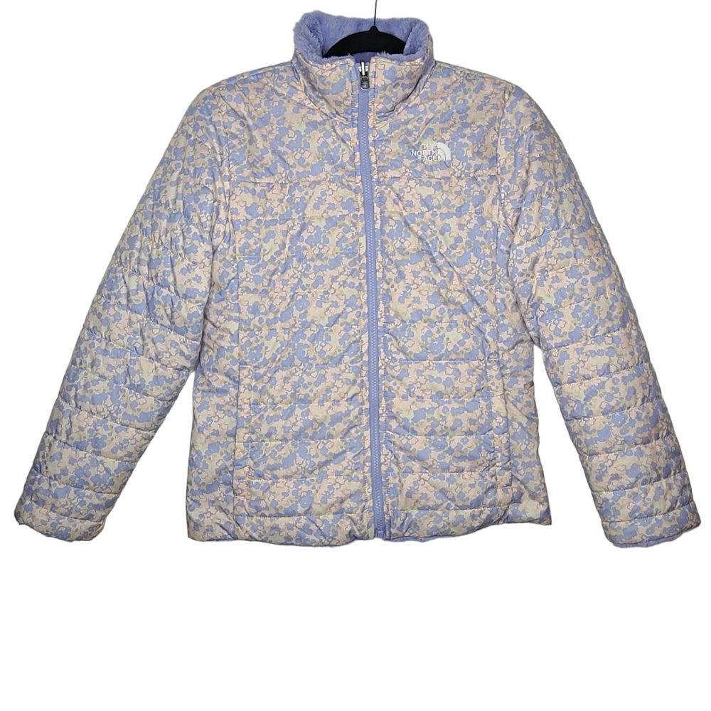 The North Face Reversible Mossbud Swirl Wildflower Jacket NF0A4TJ5 Girls Large